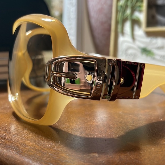 GUCCI SUNGLASSES Ivory brown colour - Picture 4 of 10